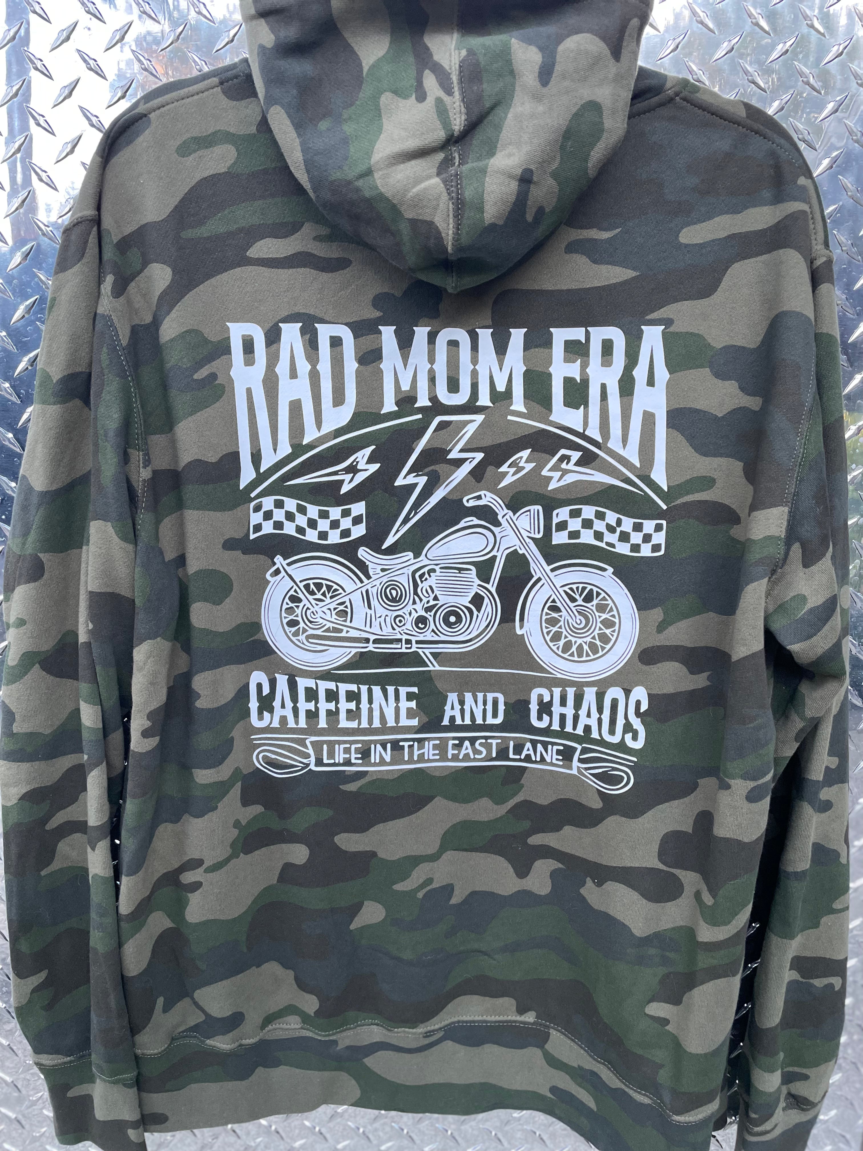 Rad Mom Era Camo Hoodie