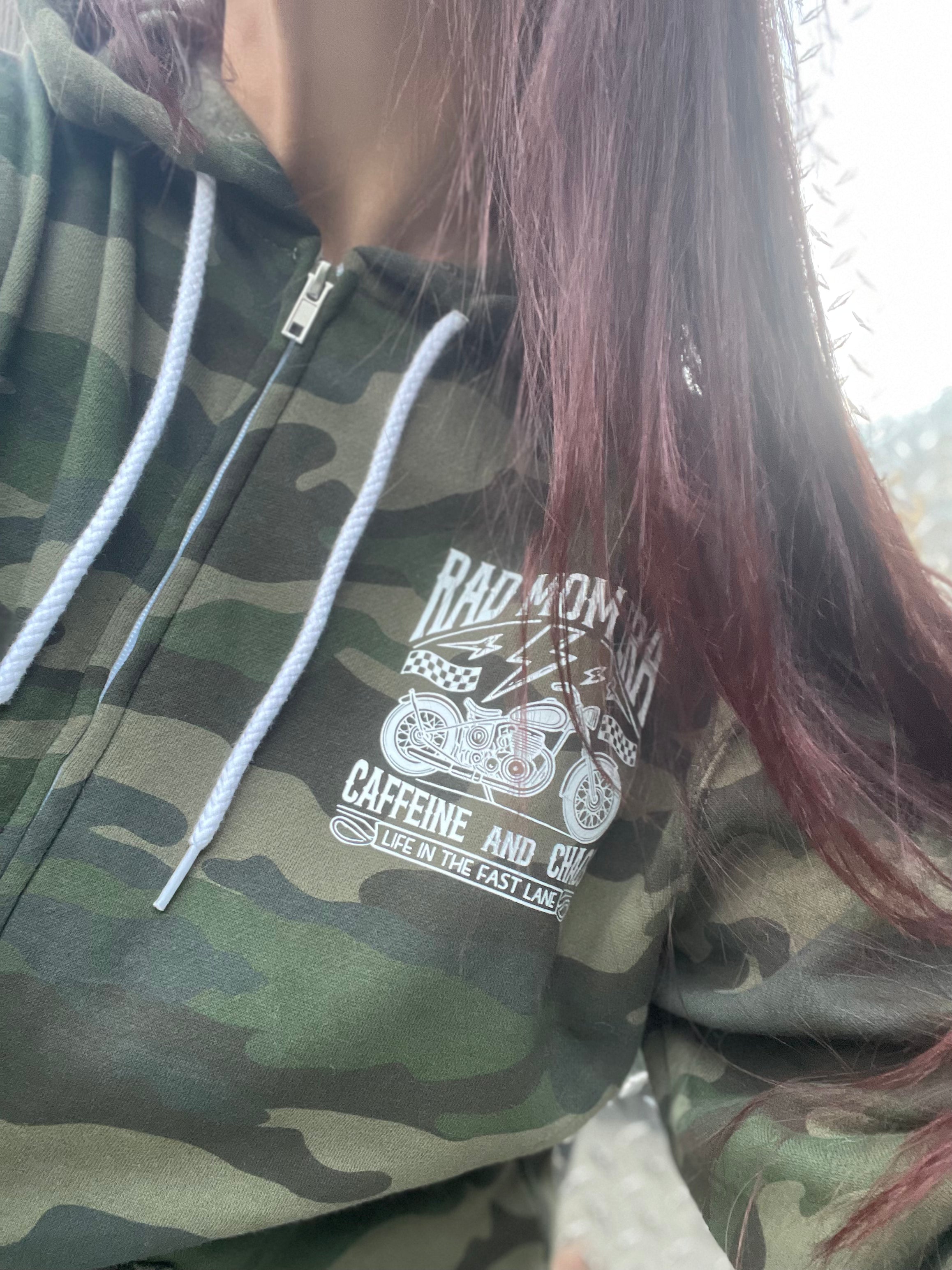Rad Mom Era Camo Hoodie
