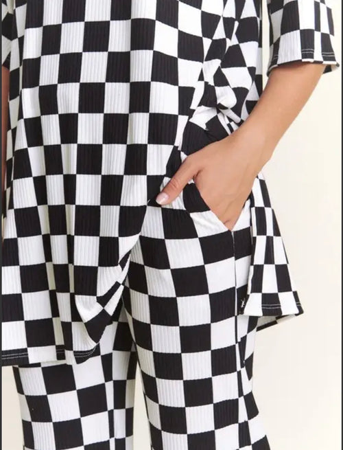 Checkered Lounge Set